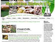 Tablet Screenshot of mycorrhizabiotech.com